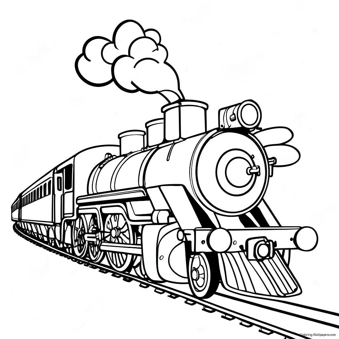 Página Para Colorear De Tren De Vapor 29687