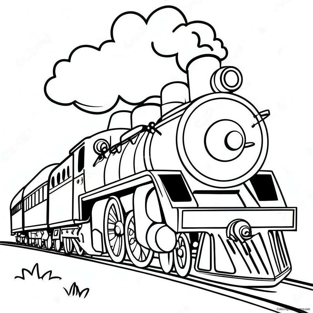 Página Para Colorear De Tren De Vapor 29688