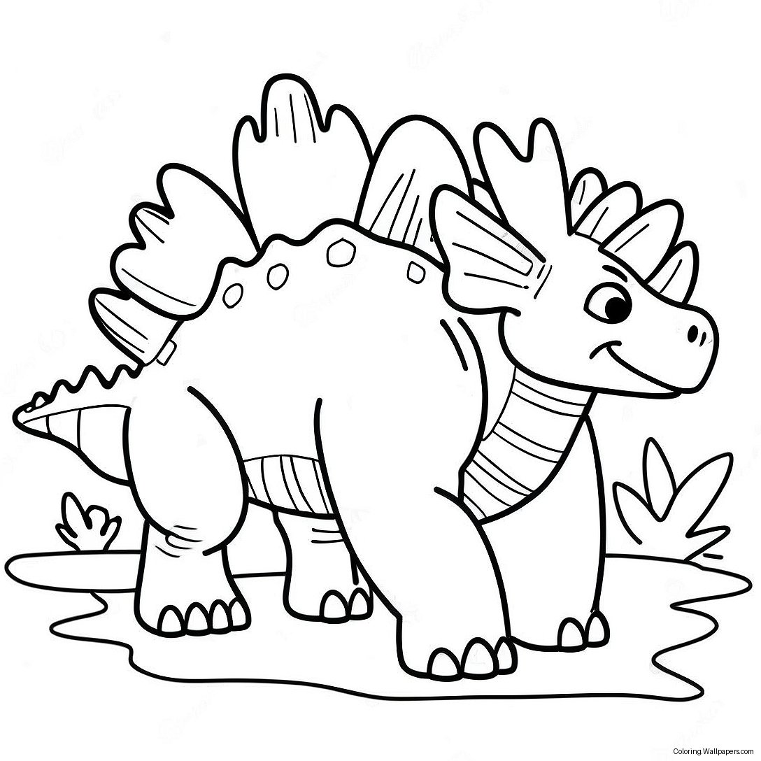 Stegosaurus Coloring Page 13425