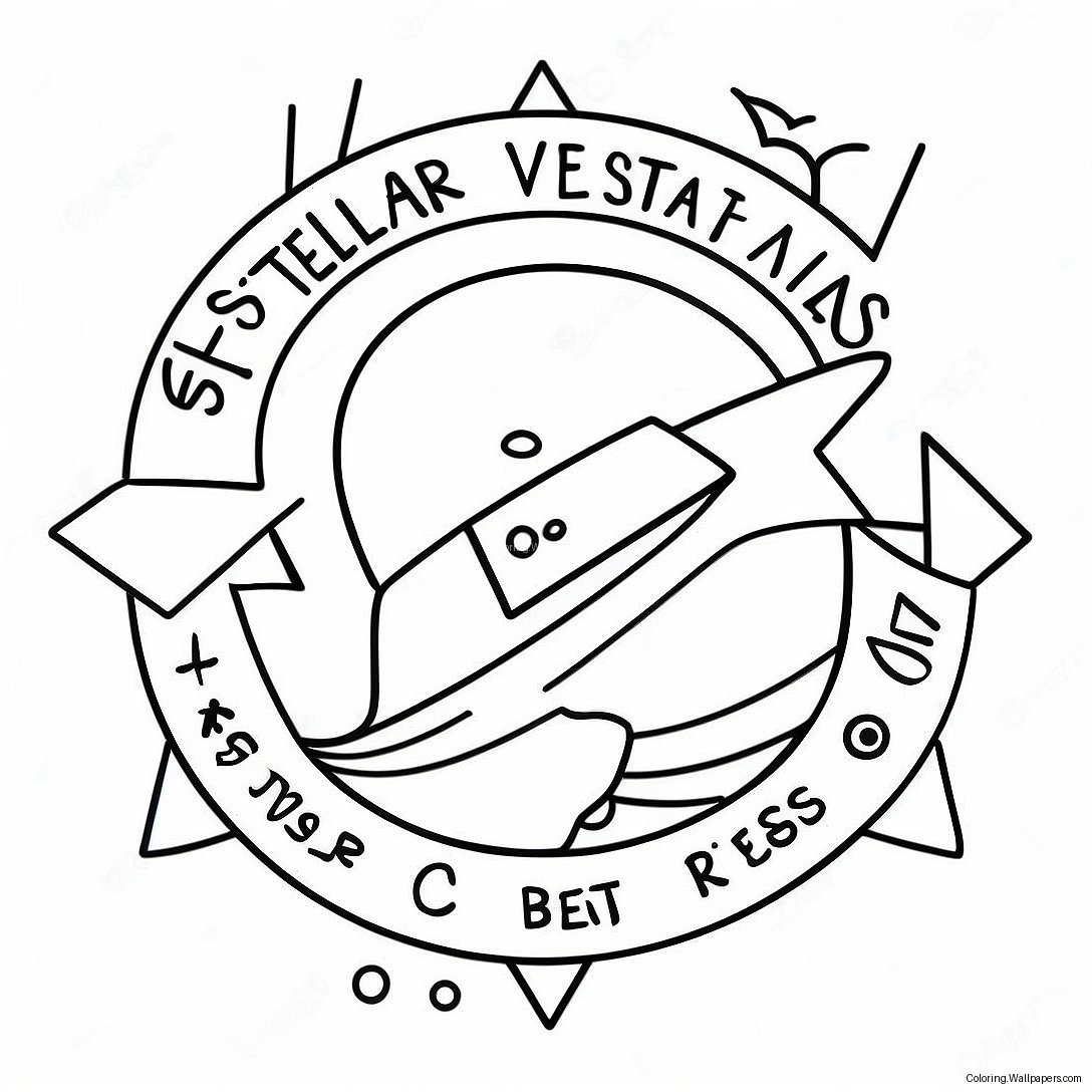 Stellar Vbs Logo Coloring Page (22452-17753)