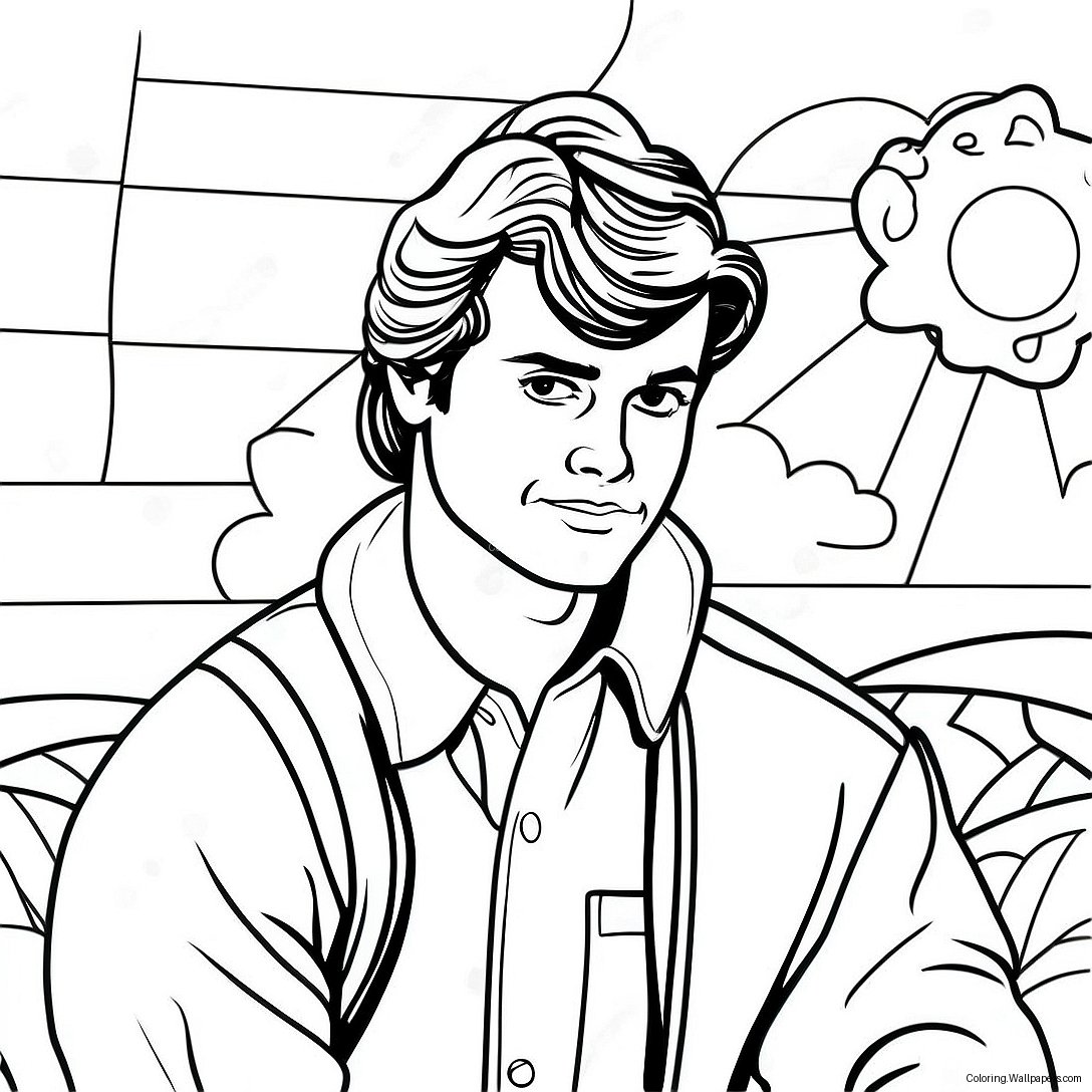 Página Para Colorir Do Steve Harrington 57019