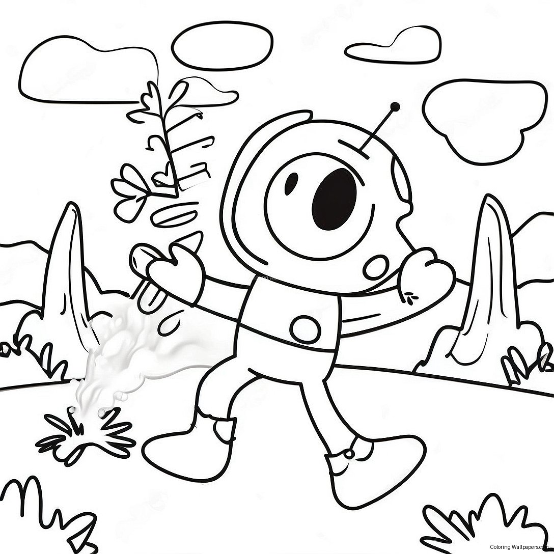 Stickman Adventure Coloring Page 36454