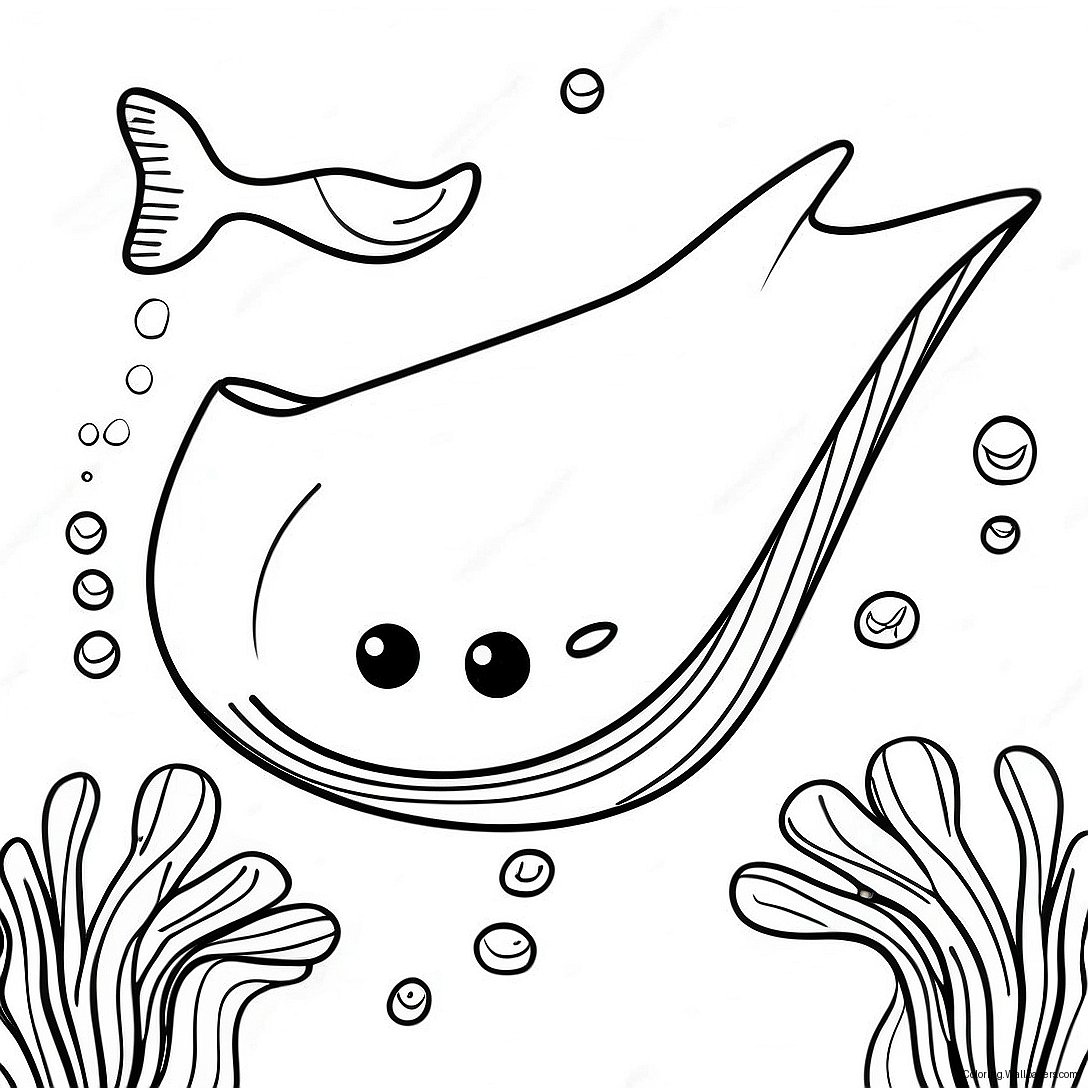 Stingray Coloring Page 17601