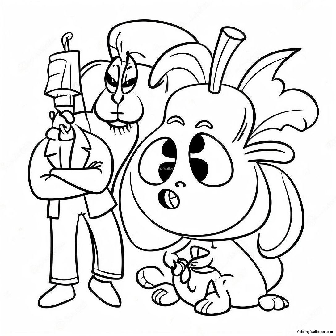 Stinky And Dirty Characters Coloring Page 33632