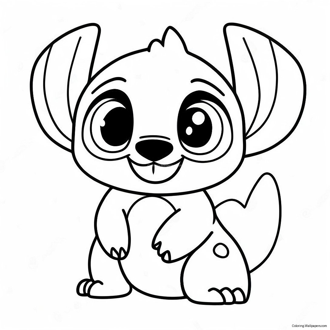 Stitch And Toothless Coloring Page 45108