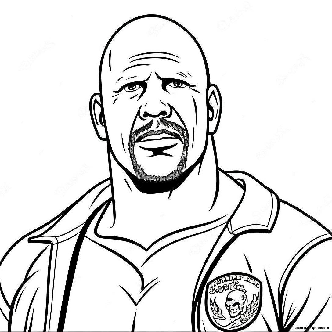 Stone Cold Steve Austin Coloring Page 45624