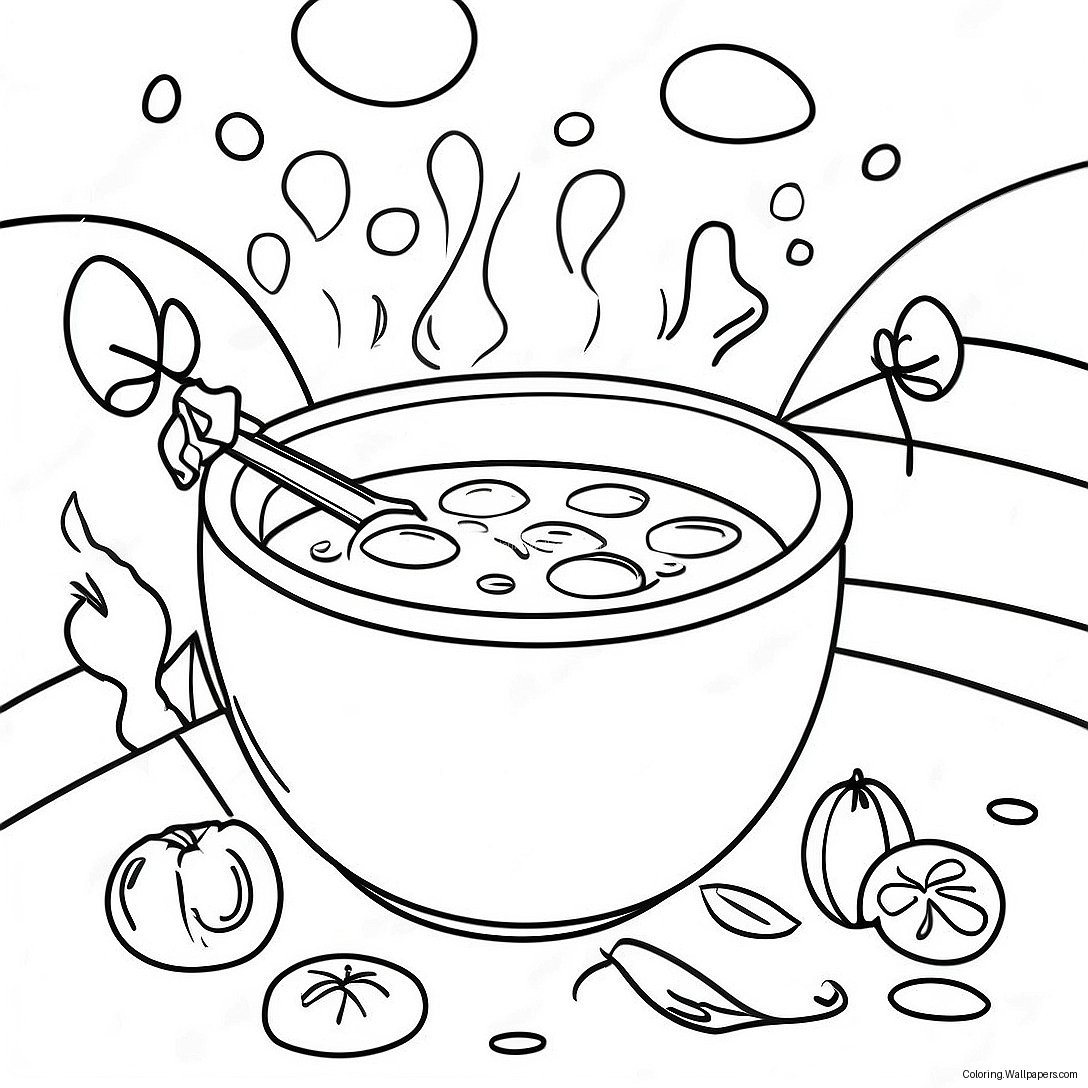 Page À Colorier De L'histoire De La Soupe De Pierre 39809