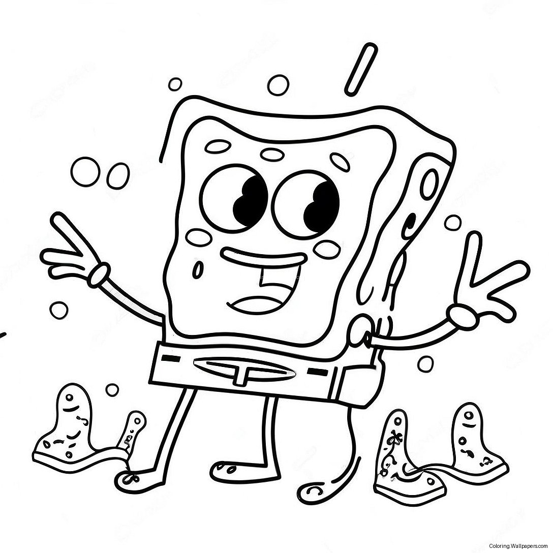 Stoner Spongebob Kleurplaat 52622