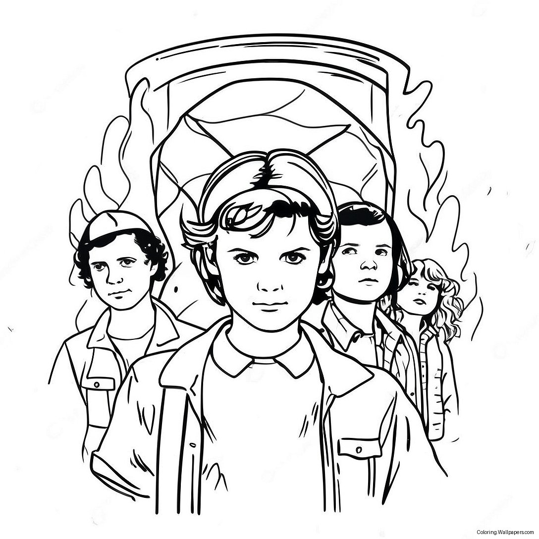 Stranger Things Coloring Page 5745