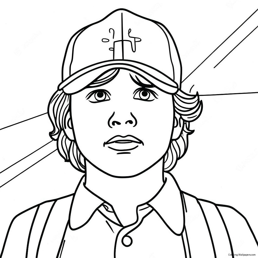 Stranger Things Steve In Upside Down Coloring Page 56801