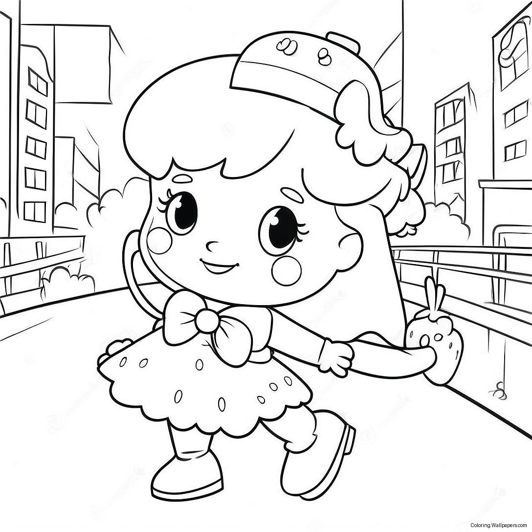 Strawberry Shortcake Berry In The Big City Coloring Page 58330