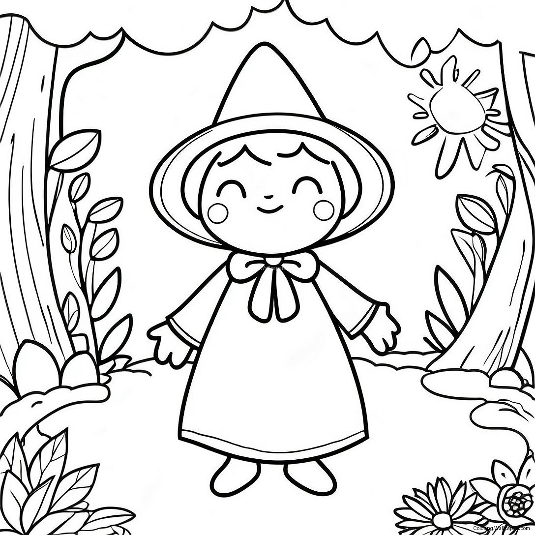 Pagina Da Colorare Del Giardino Magico Di Strega Nona 45445