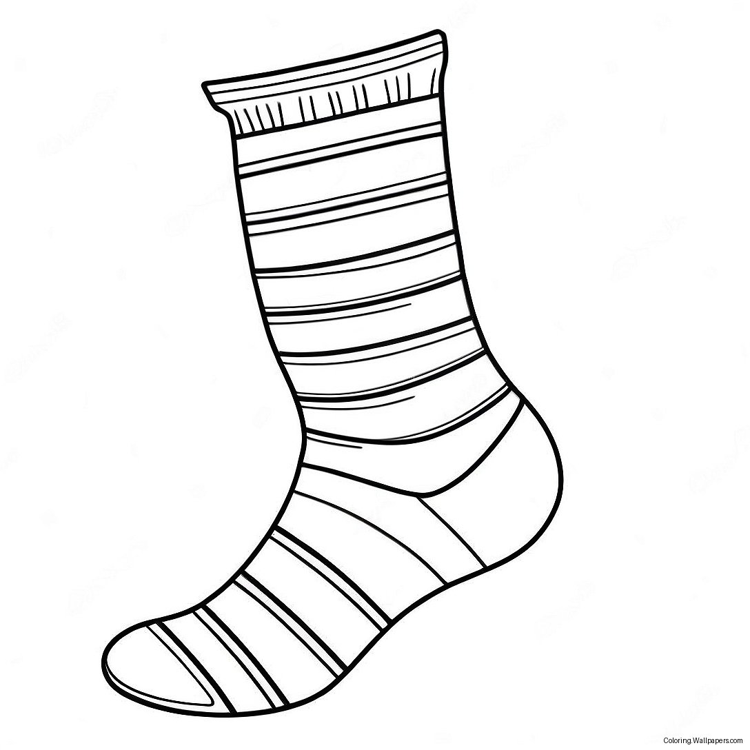 Randig Socka Målarbild 16250