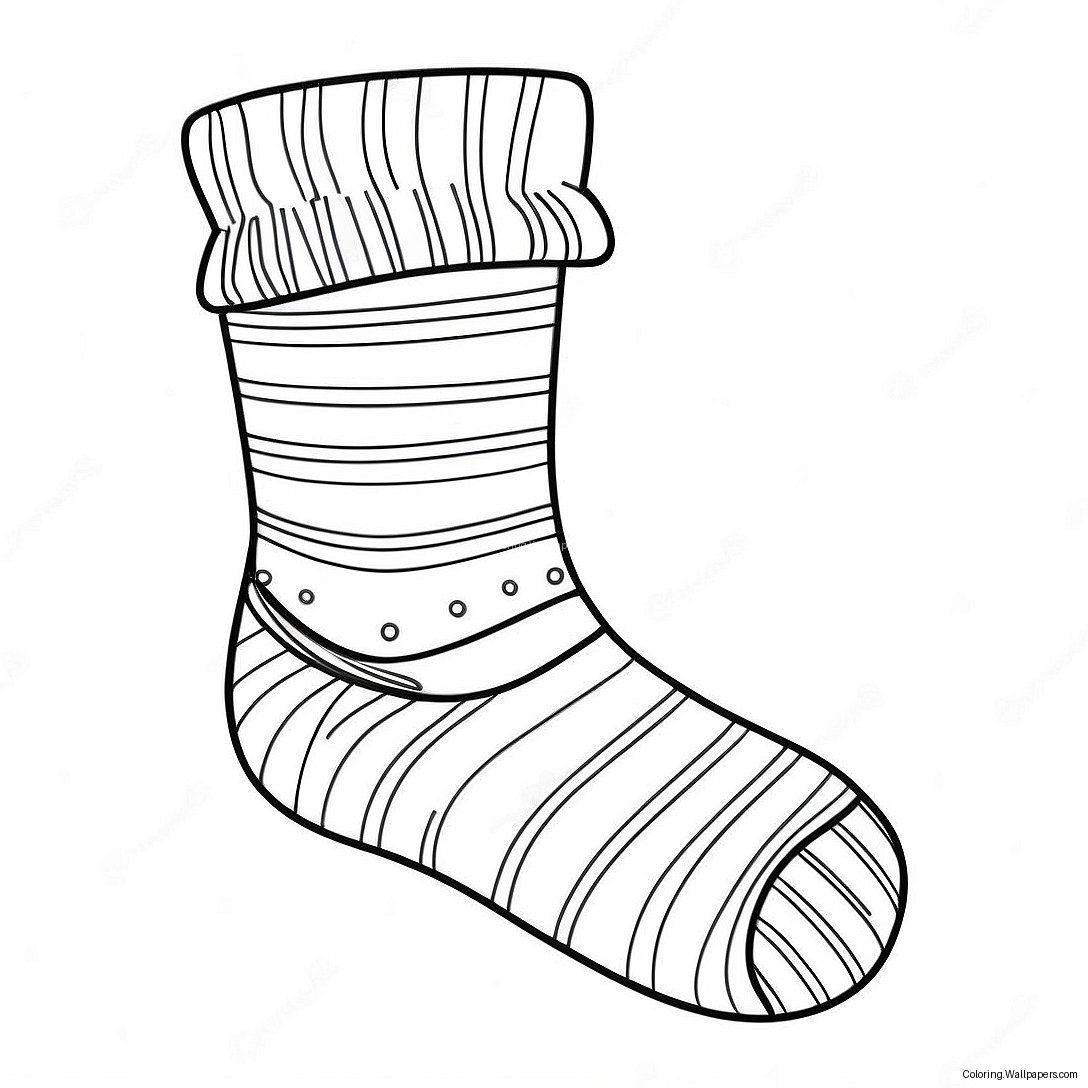 Randig Socka Målarbild 16251