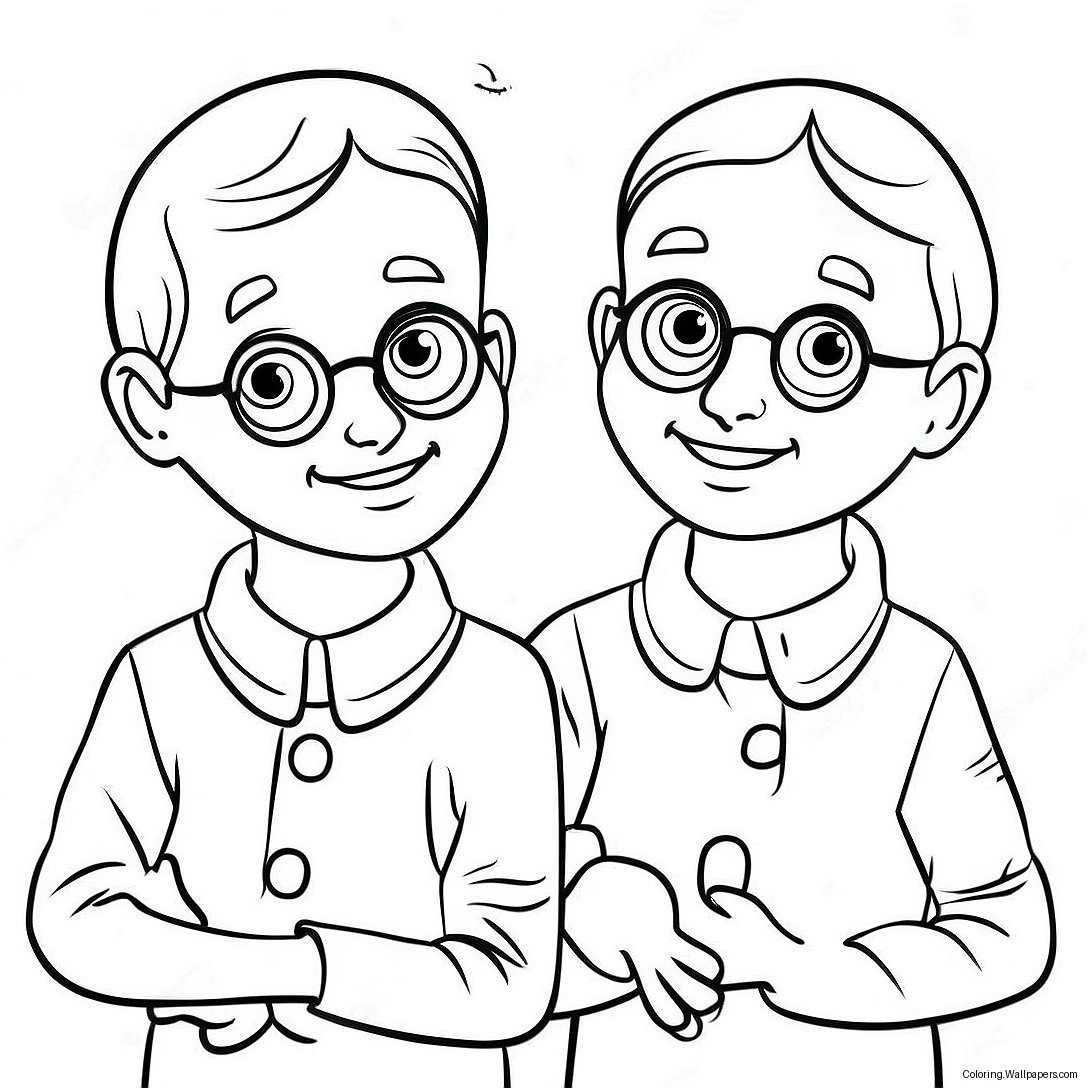 Sturniolo Triplets Silly Faces Coloring Page (40784-32228)