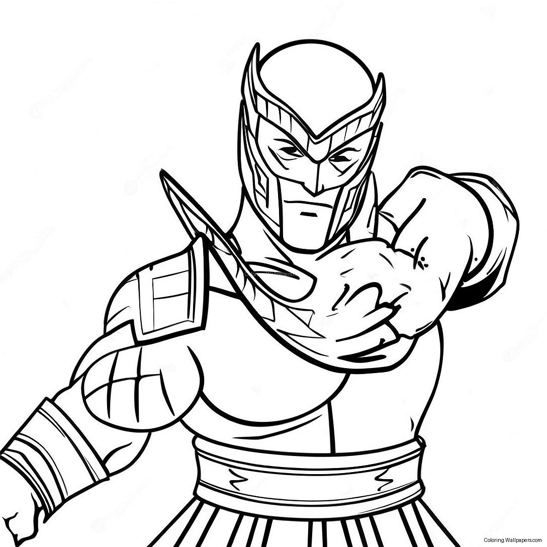 Sub Zero Ice Powers Coloring Page 23091