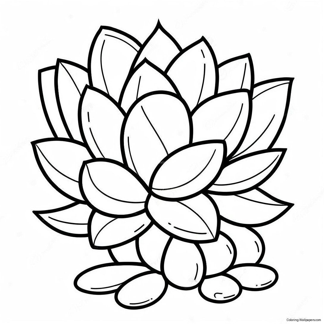 Succulent Plant Coloring Page 2874