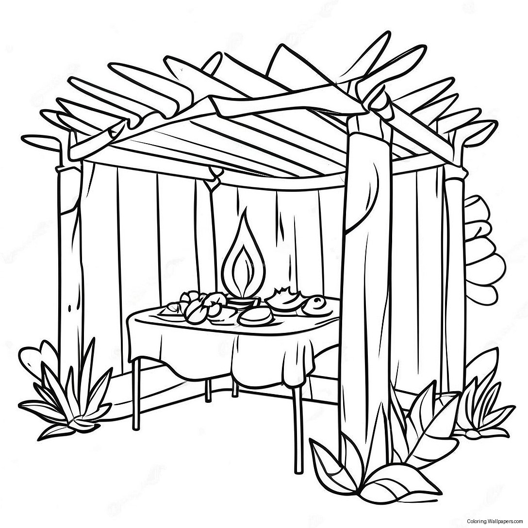 Sukkah Coloring Page 39914