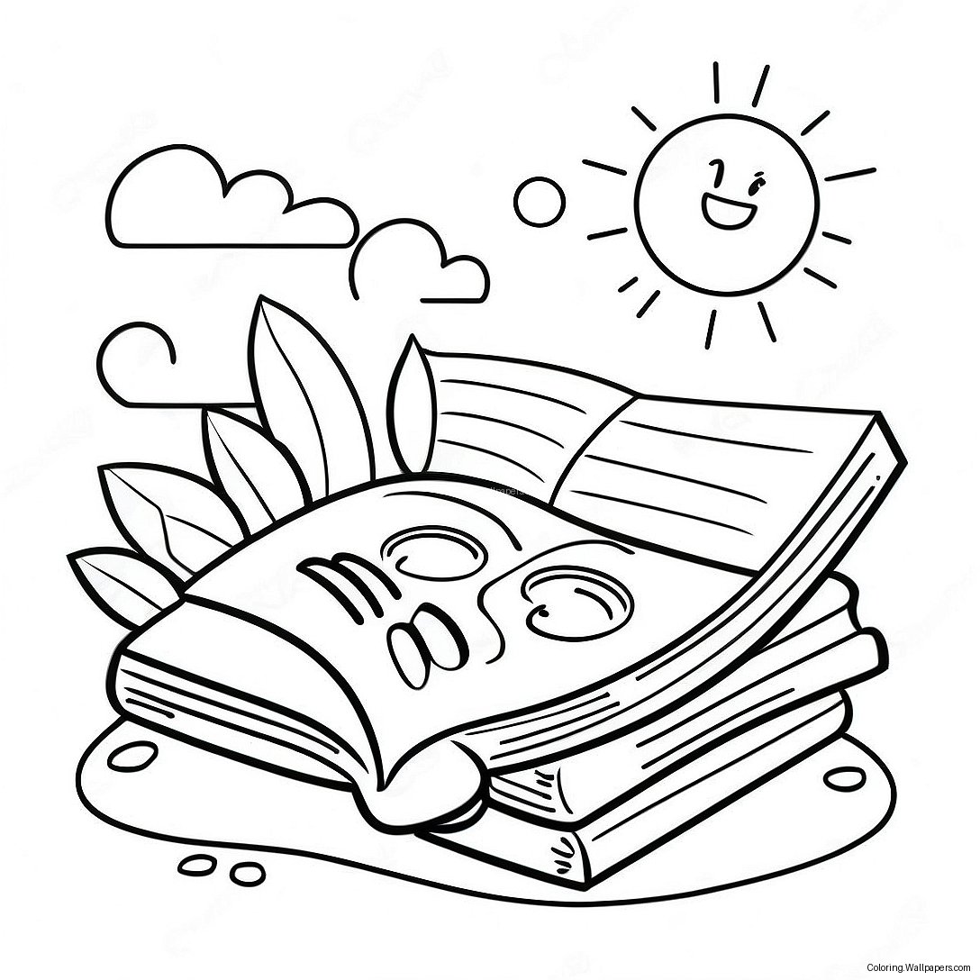 Summer Reading Coloring Page 39279