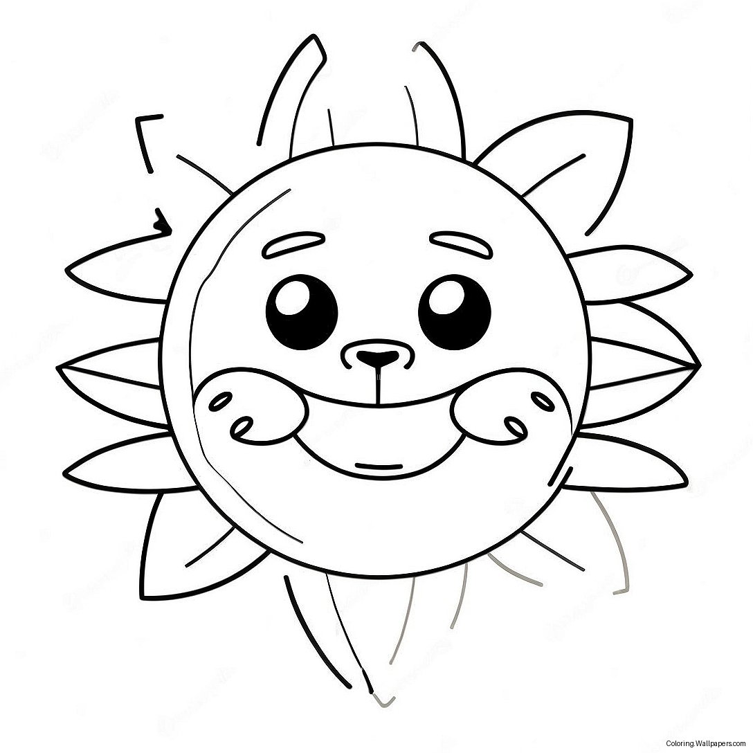 Sol Och Måne Fnaf Målarbild 21232