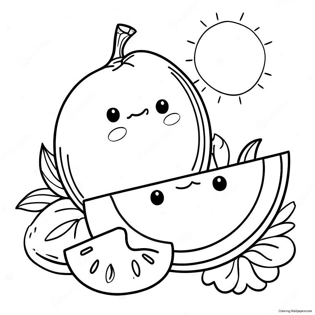 Sunny And Melon Coloring Page 20545