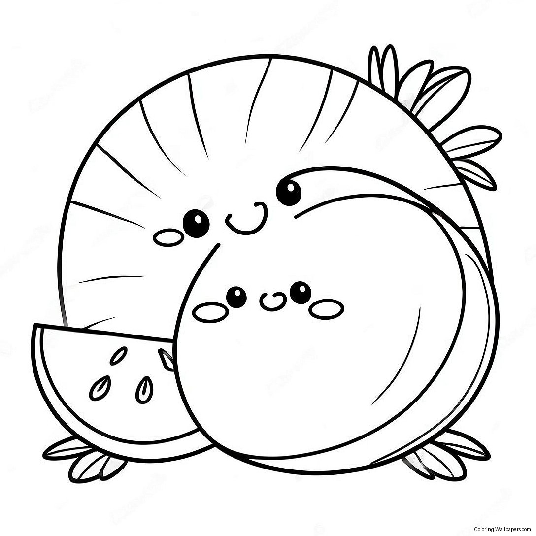 Sunny And Melon Coloring Page 20547