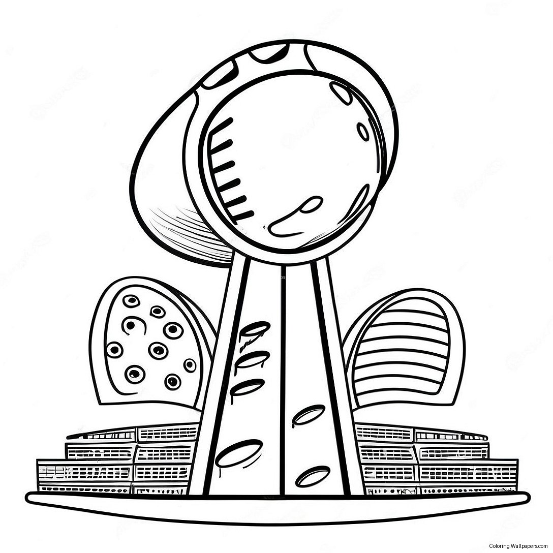 Página Para Colorir Logo Do Super Bowl 58 8386