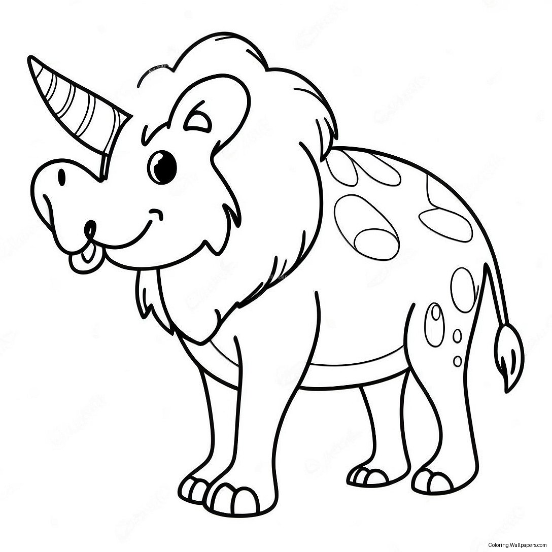 Super Easy Animal Coloring Page 22632