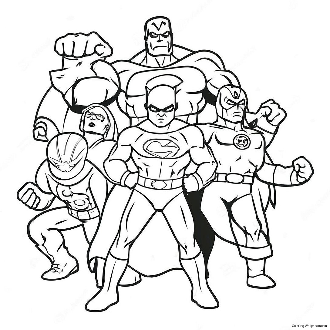 Super Hero Squad Coloring Page 46502