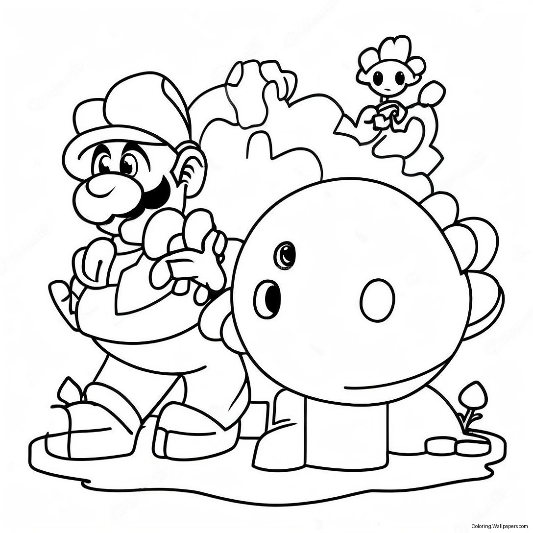 Super Mario 3d World Coloring Page 6007