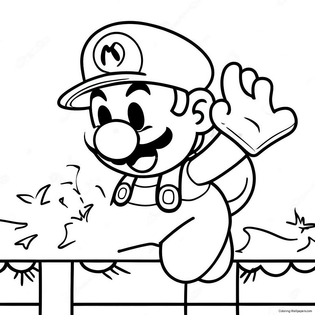 Super Mario Bros 3 Coloring Page 30068