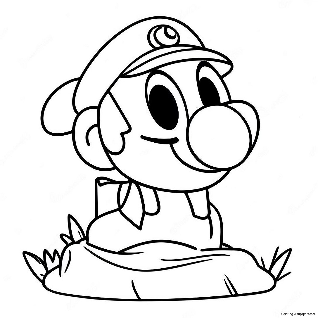 Page À Colorier Cappy De Super Mario Odyssey 15862