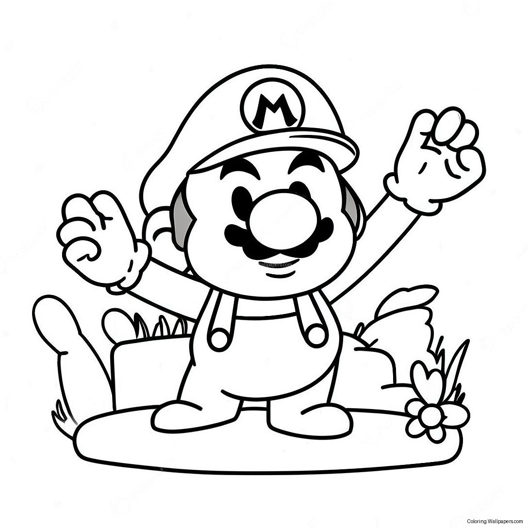 Pagina De Colorat Super Mario Odyssey 2810