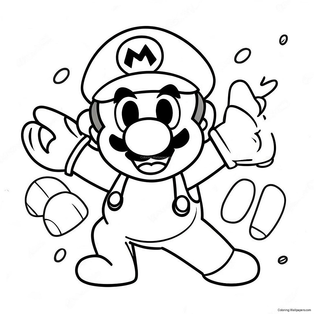 Página Para Colorear De Super Mario Odyssey 2812