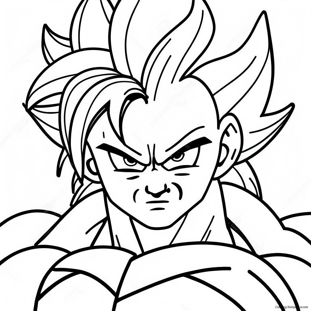 Página Para Colorir Da Transformação Super Saiyajin 4 28933