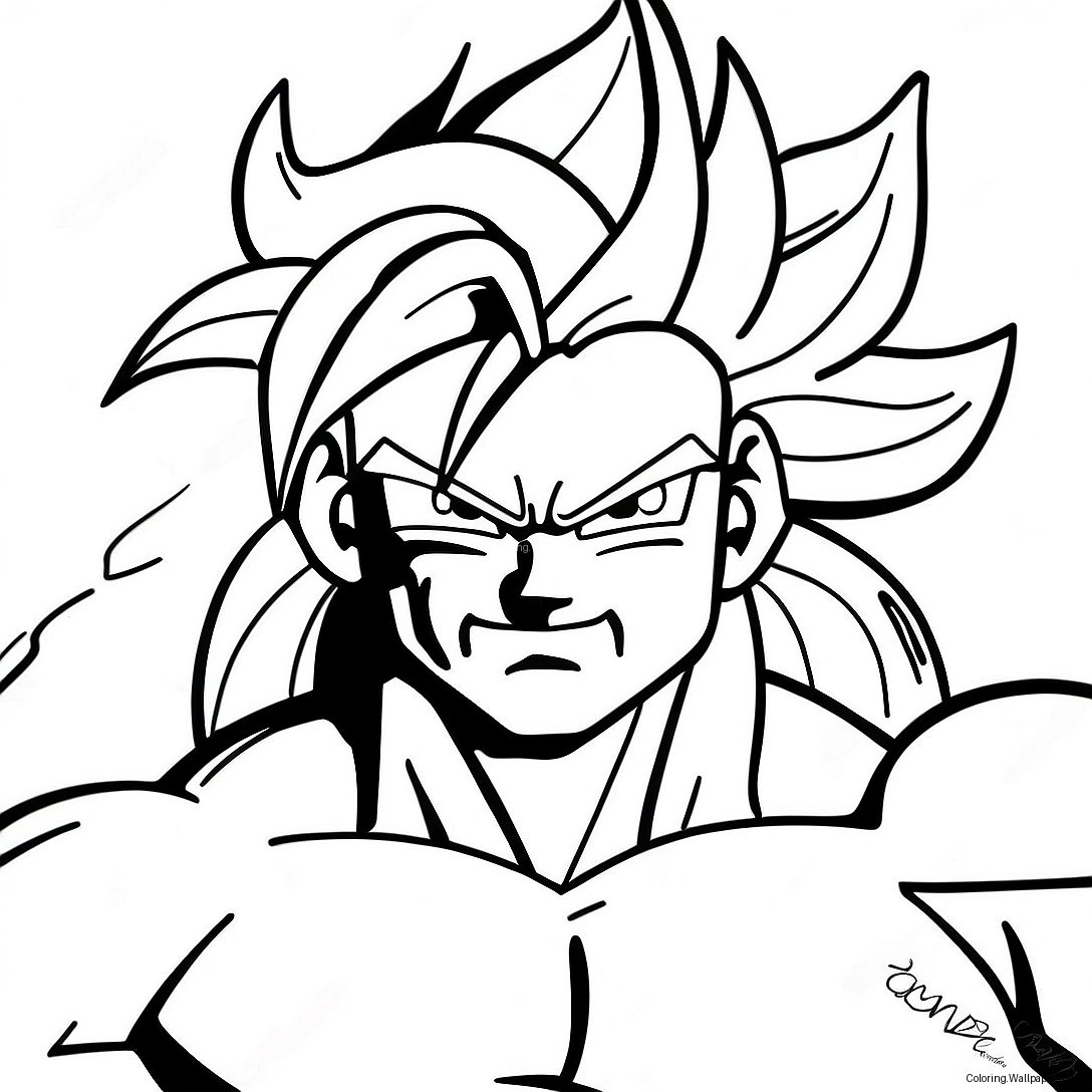 Super Saiyan 4 Transformation Ausmalbild 28936