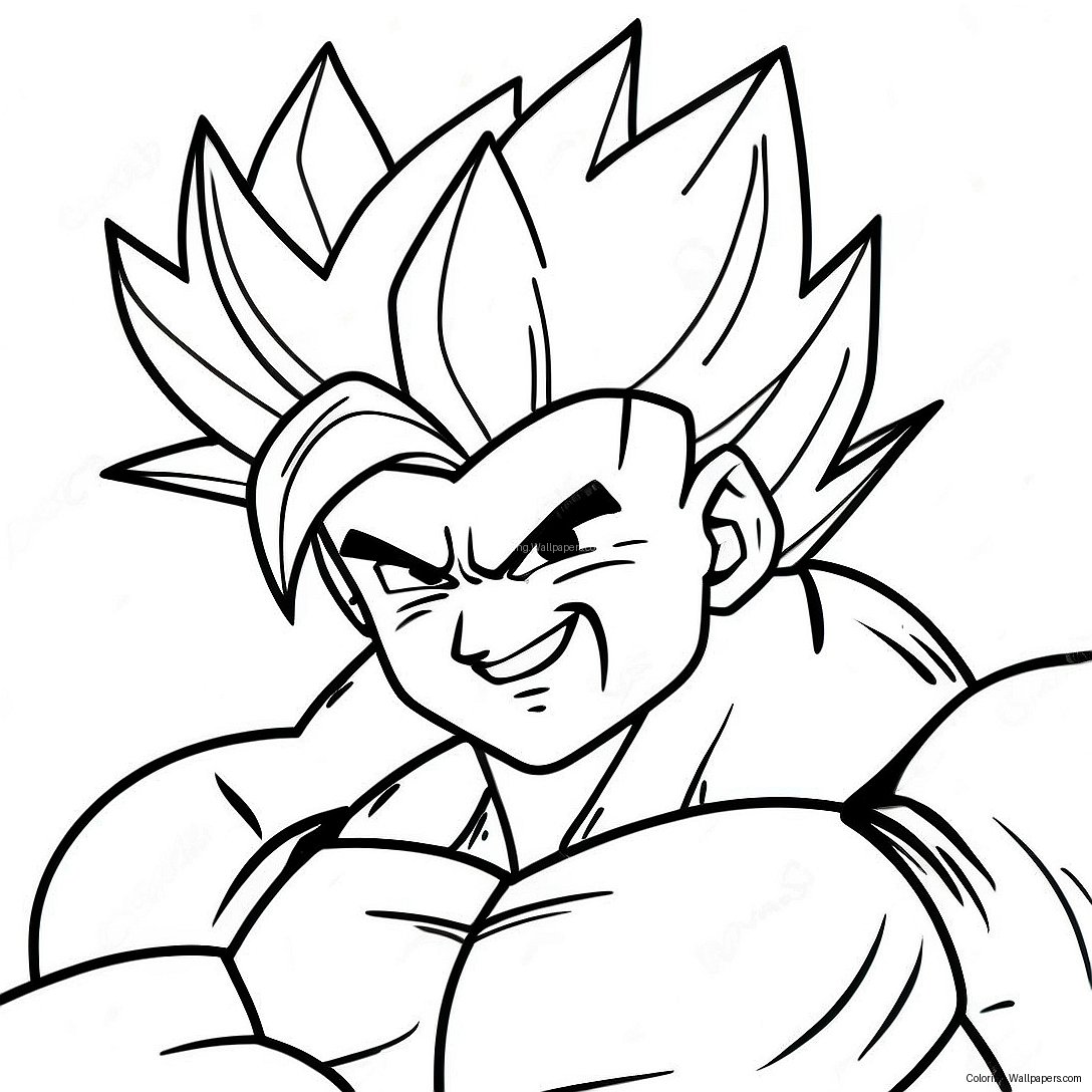 Página Para Colorear De Gohan Super Saiyan 47191