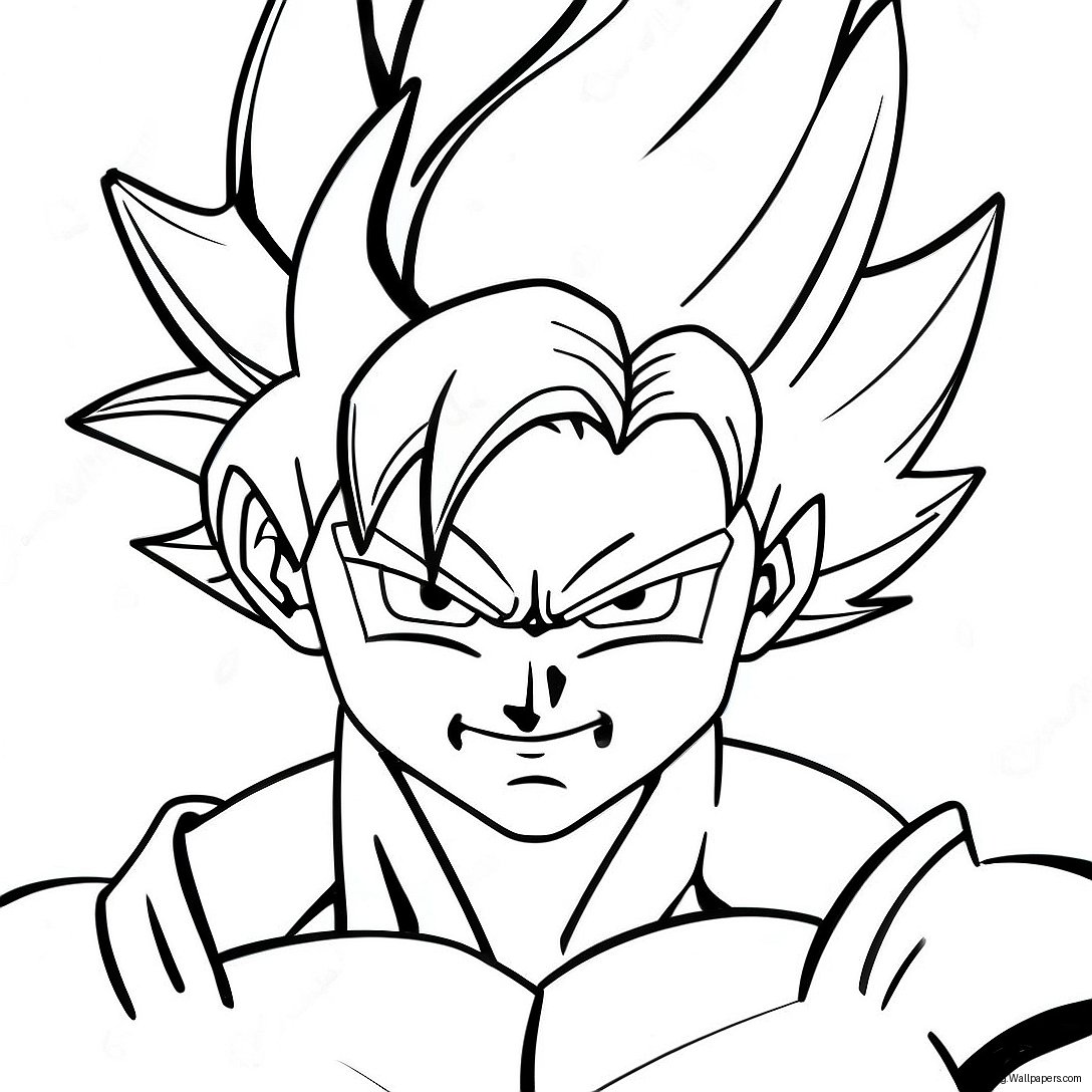 Super Saiyan Goku Färgläggningssida 10315