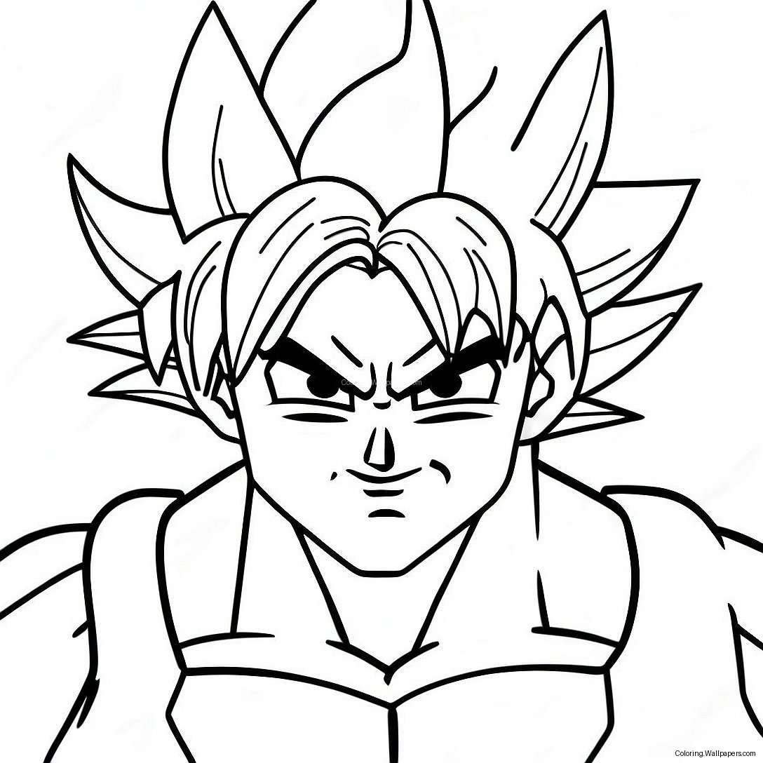 Süper Saiyan Goku Boyama Sayfası 23902