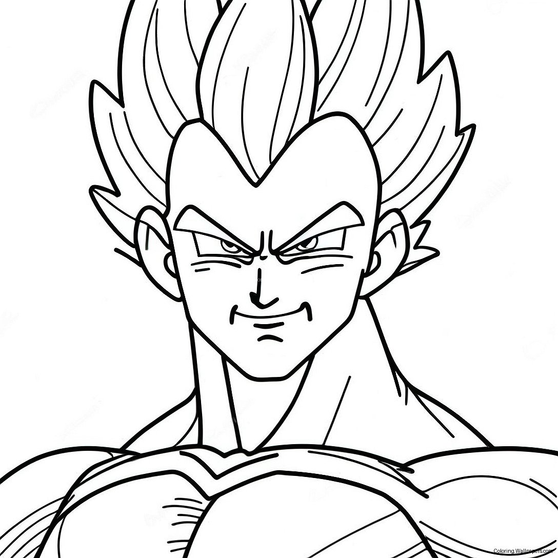 Super Saiyan Vegeta Värittämissivu 14317