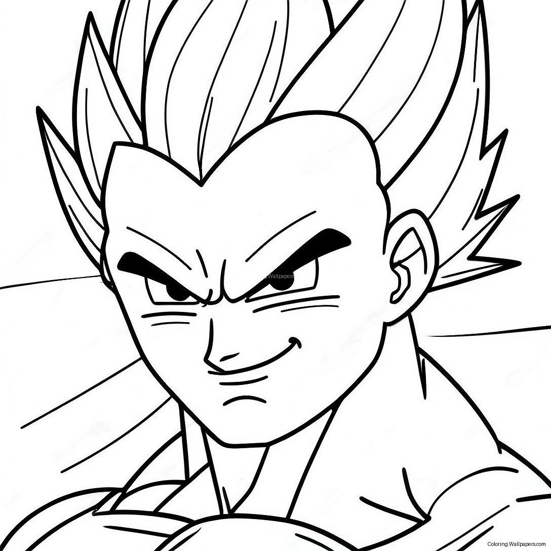 Super Saiyan Vegeta Fargeleggingsark 14319