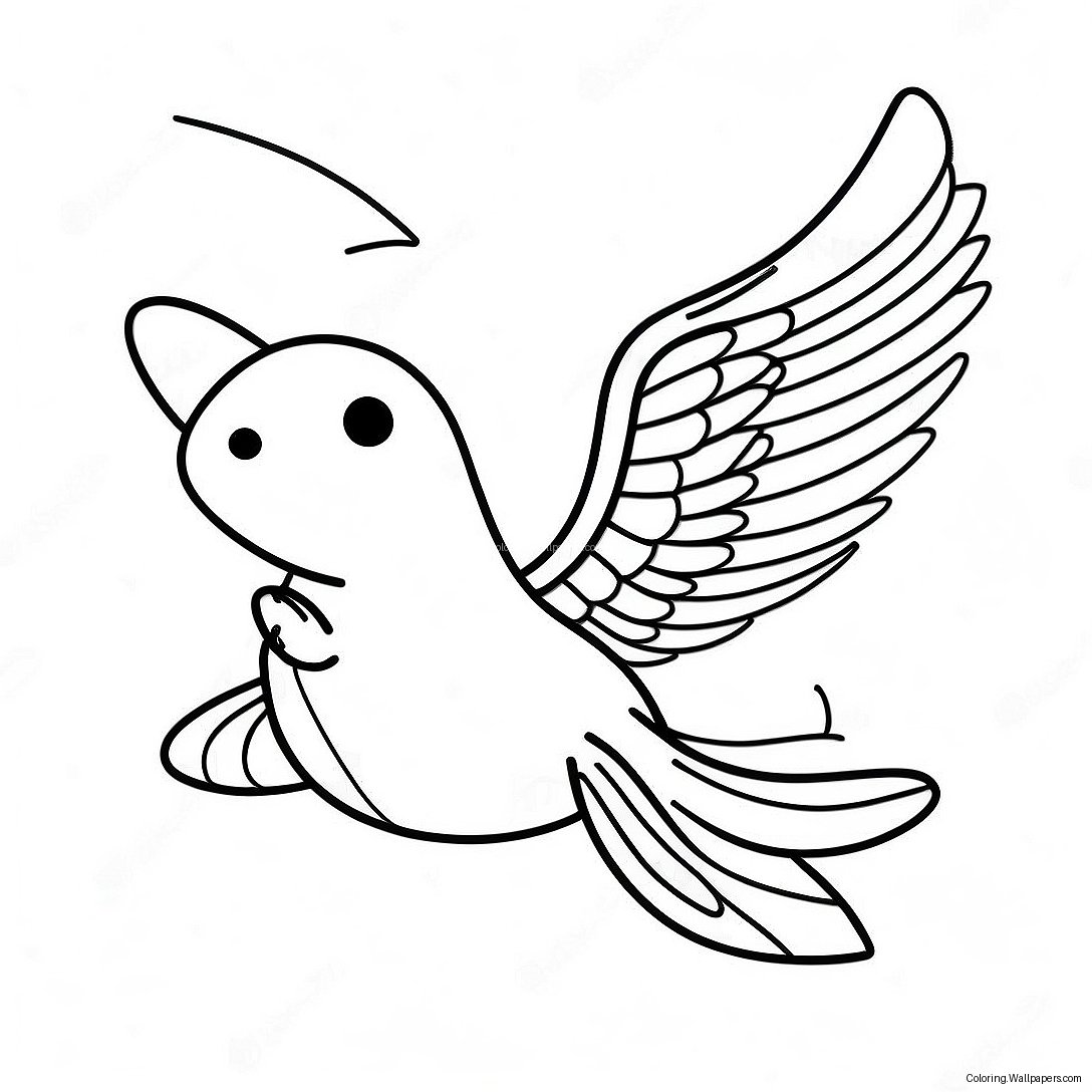 Super Silver Flying Through Space Coloring Page 18763