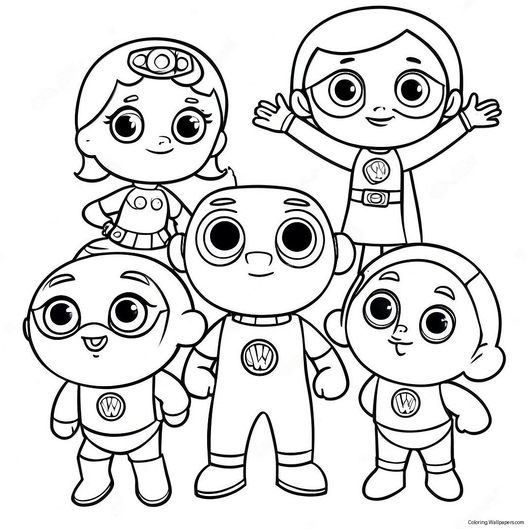 Super Why And Friends Coloring Page 5177