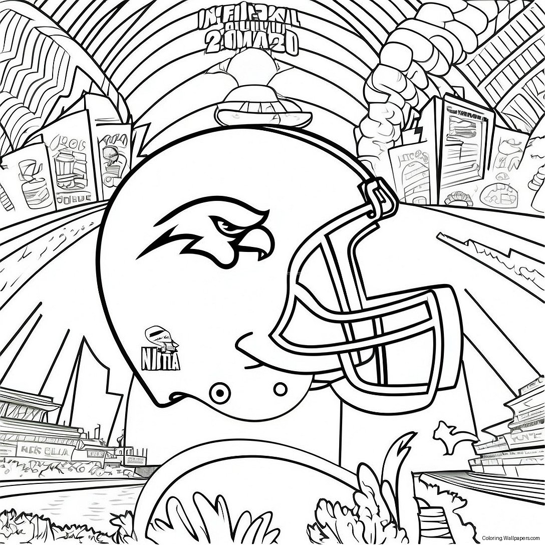 Superbowl 2024 Logo Coloring Page 7030