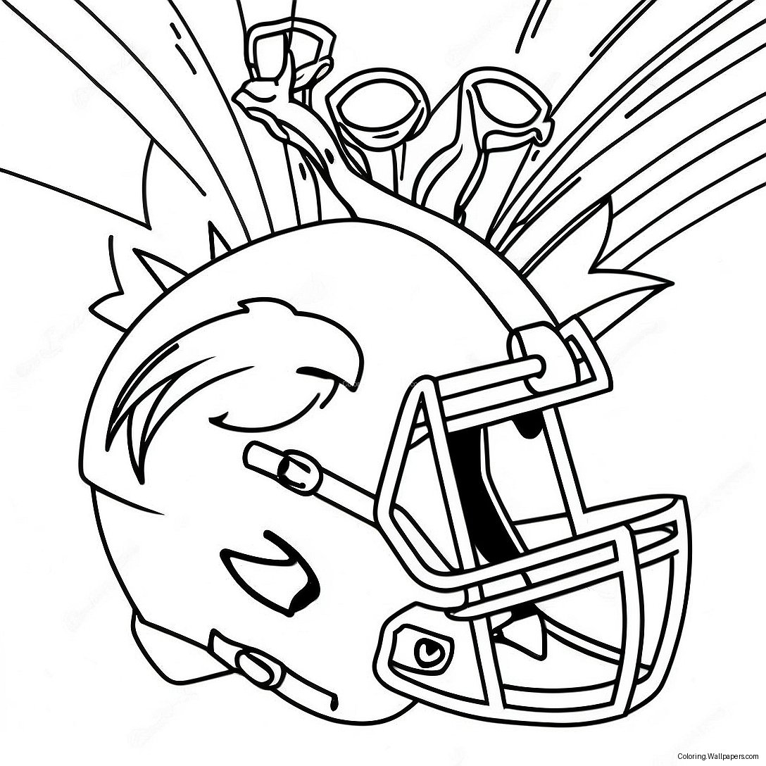 Página Para Colorir Futebol Do Superbowl 14153