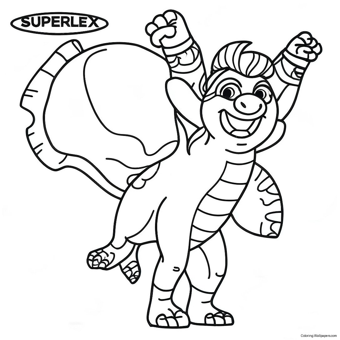 Superflex Coloring Page 31482