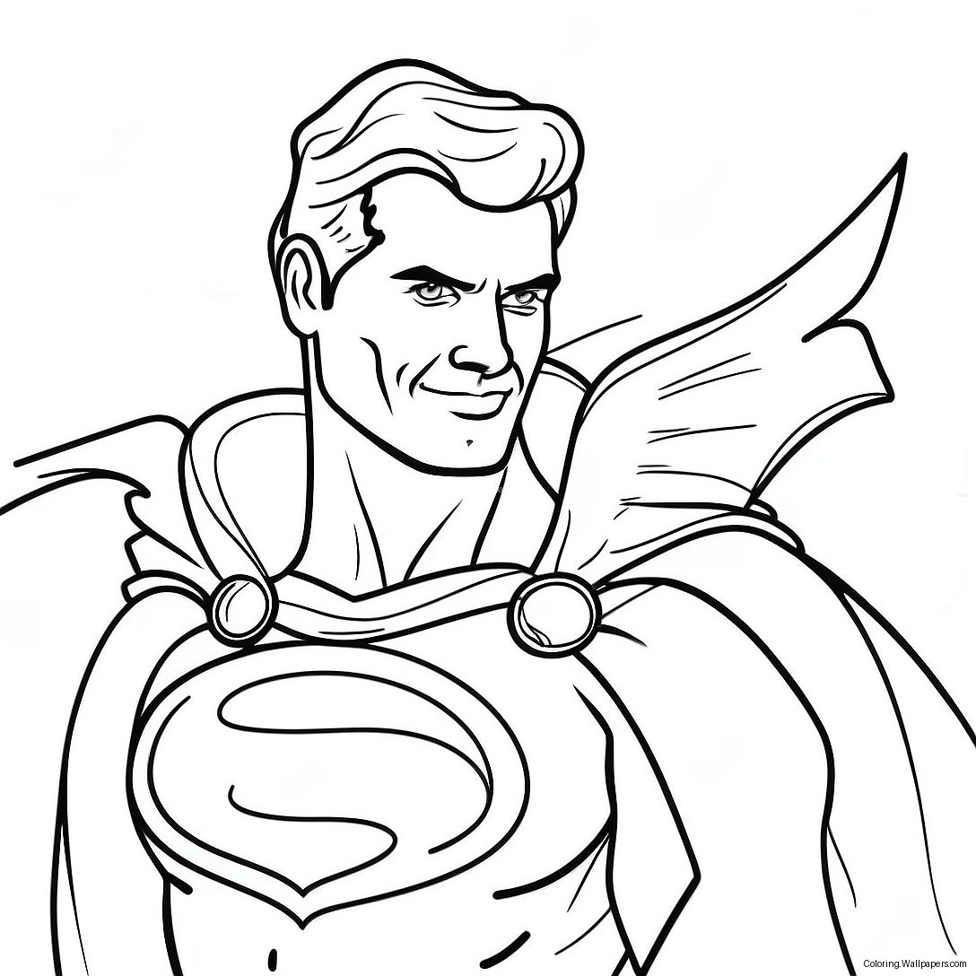 Superhero Dad Coloring Page 22515