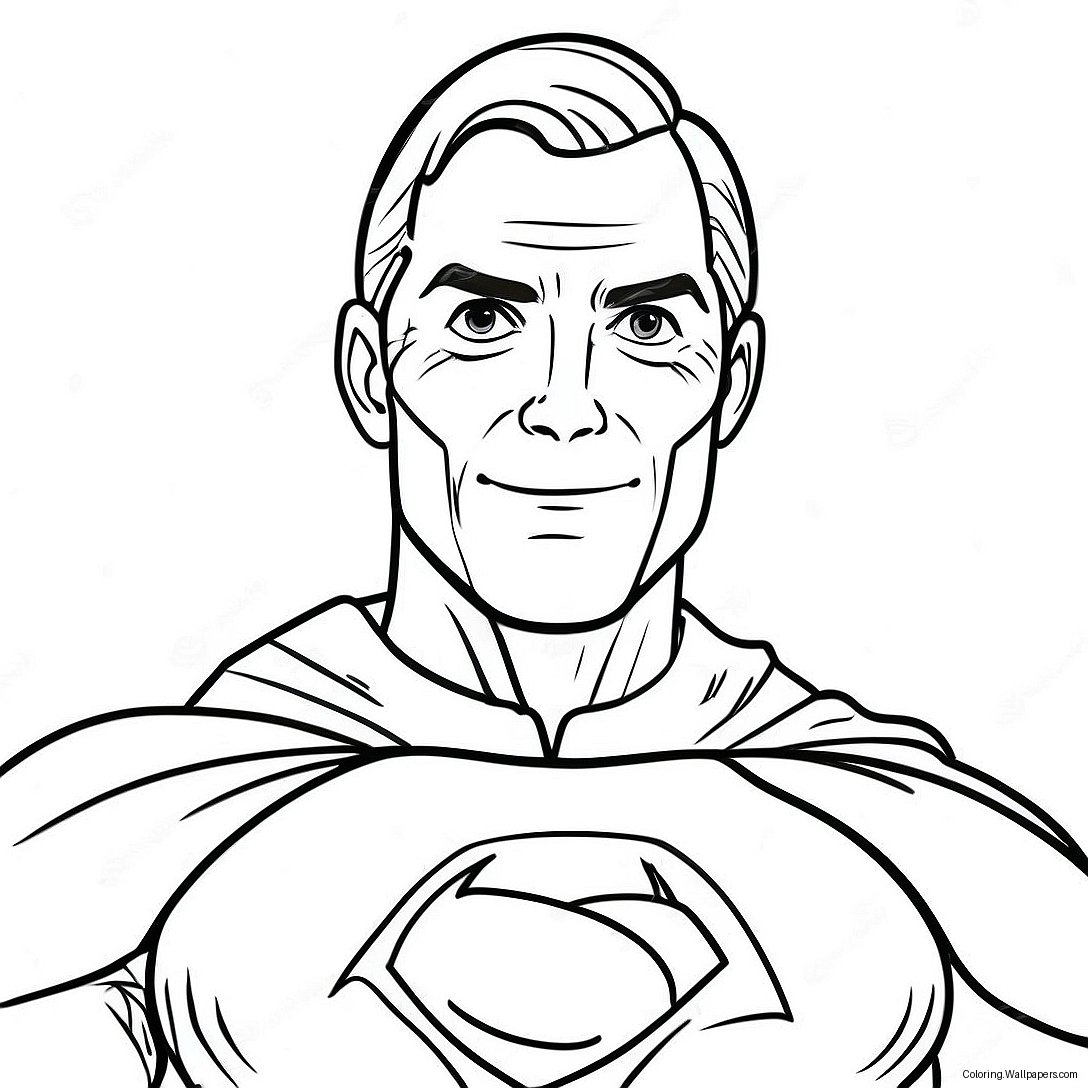 Superhero Dad Coloring Page 22516