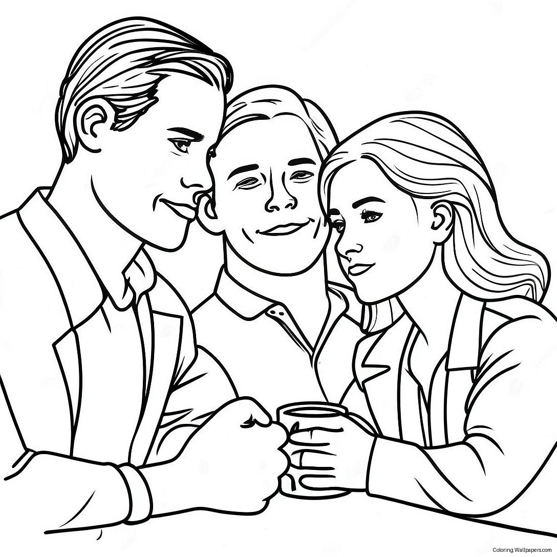 Supportive Friends In Alcoholics Anonymous Coloring Page 19344