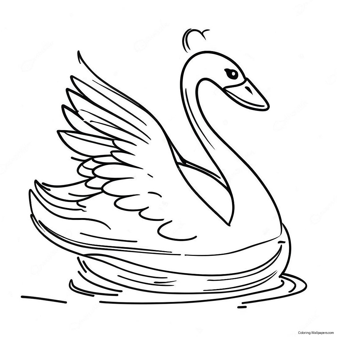 Swan Coloring Page 11985